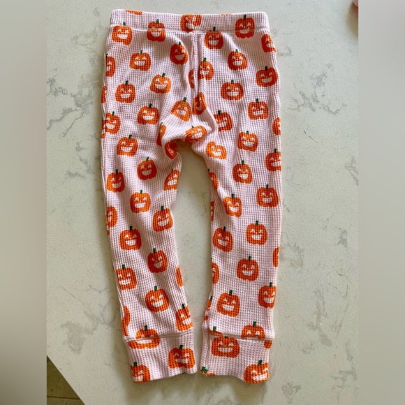 Spearmint Love Pumpkin Waffle Pajama Set - Picture 4 of 5